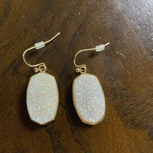 Sparkly drop earrings